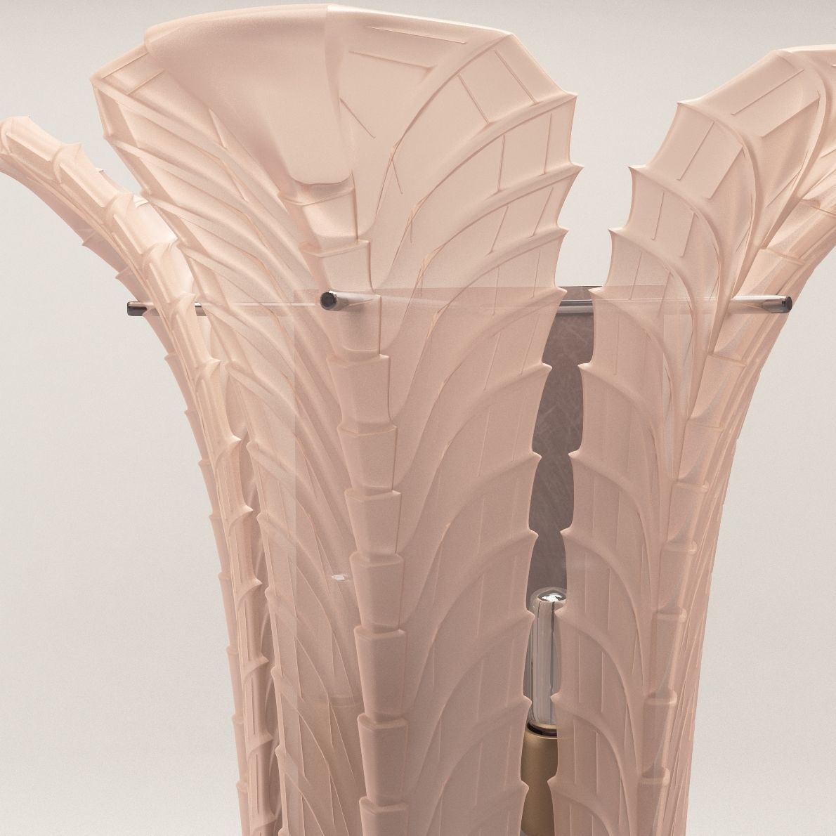 Bracket lamp - Art Deco 1920 3D model_1