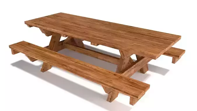 Wooden Outdoor-Style Picnic Table