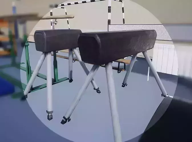 Free PBR Gym Horse Free low-poly 3D model