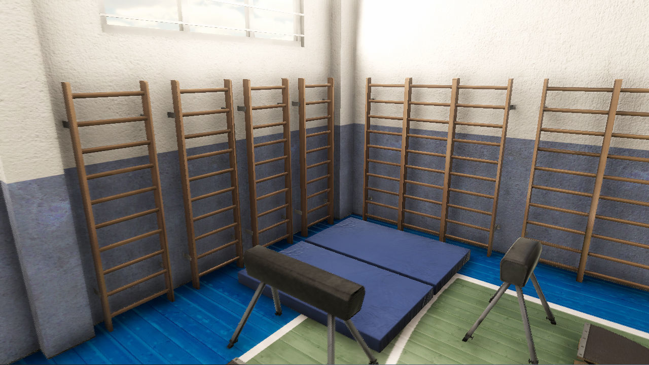 Free PBR Gym Horse Free low-poly 3D model_3