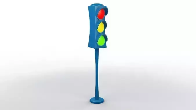 Cartoon Traffic Light 