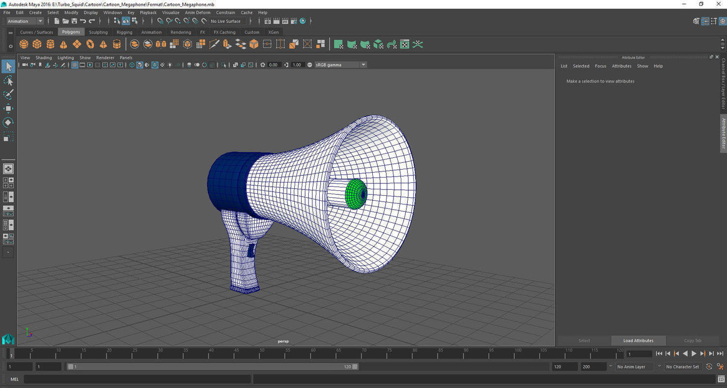 Cartoon Megaphone 3D model_7