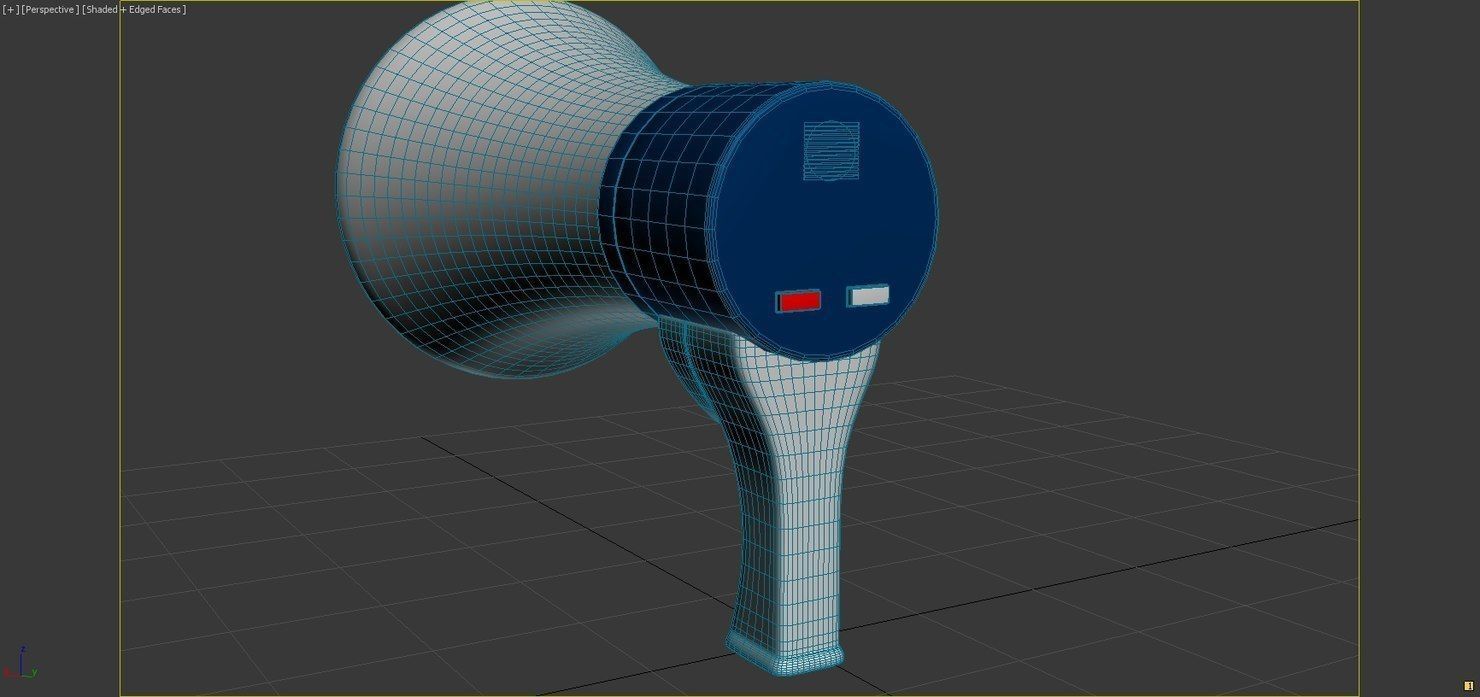 Cartoon Megaphone 3D model_3