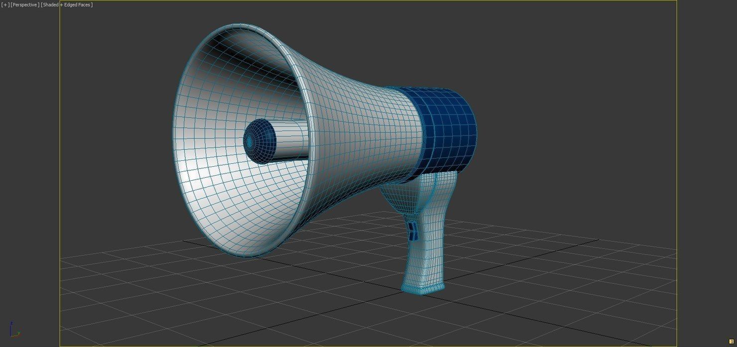 Cartoon Megaphone 3D model_9