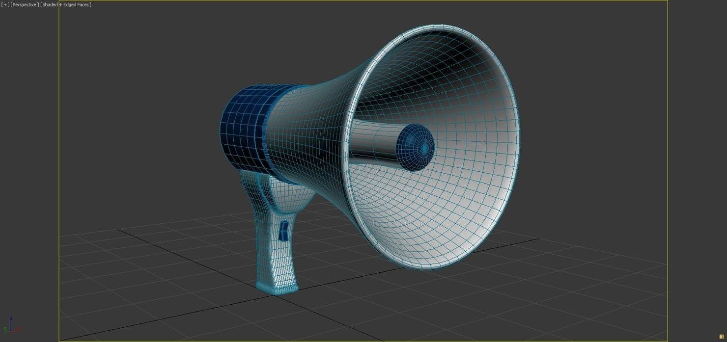 Cartoon Megaphone 3D model_8