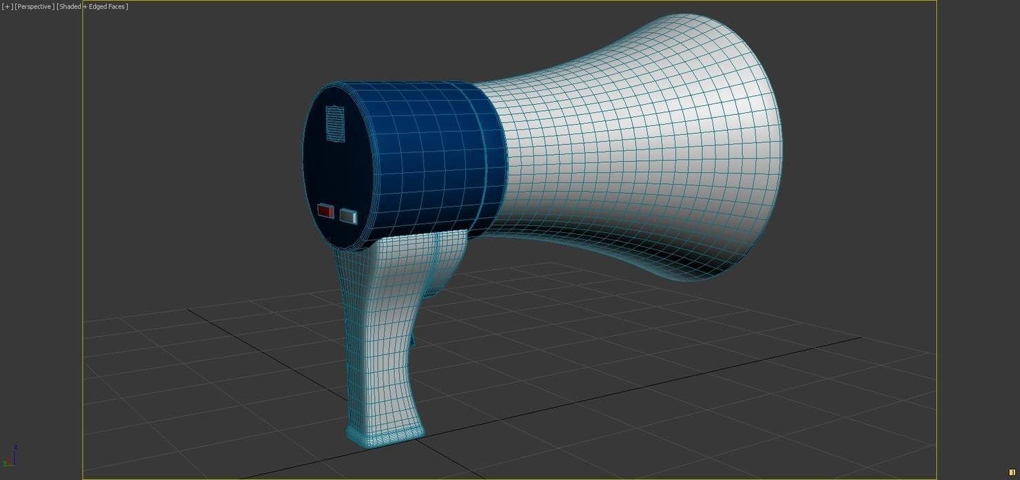 Cartoon Megaphone 3D model_4
