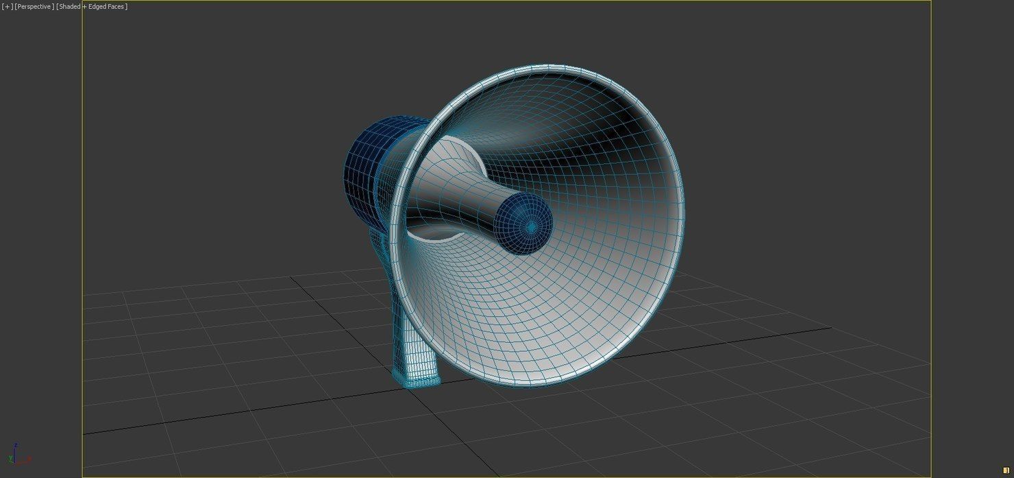 Cartoon Megaphone 3D model_5