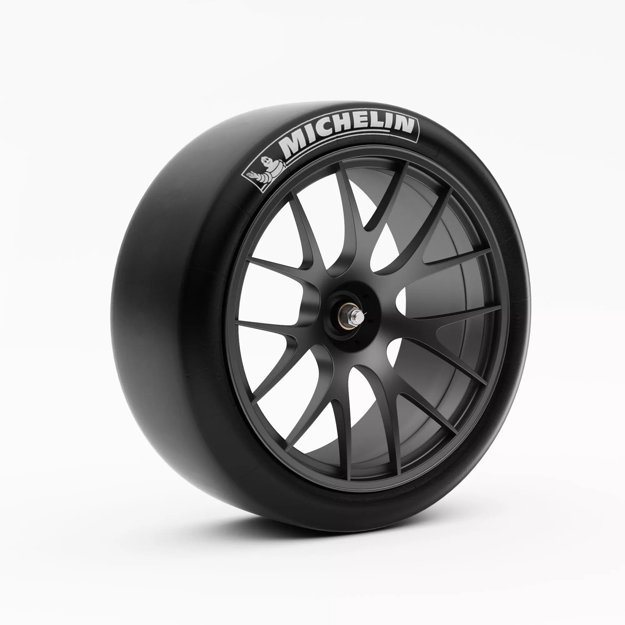 Wheel Racing BBS with Slik Tire 3D model_0