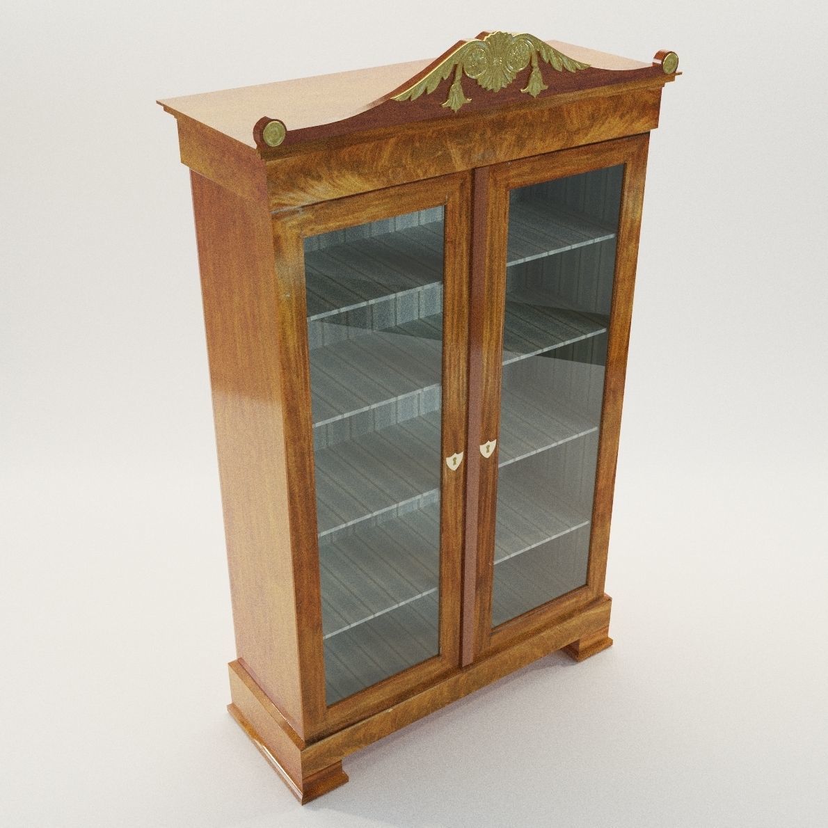 Classicistic vitrine - Austria around 1800 3D model_1