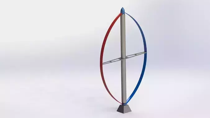 DARRIEUS wind turbine Free 3D model