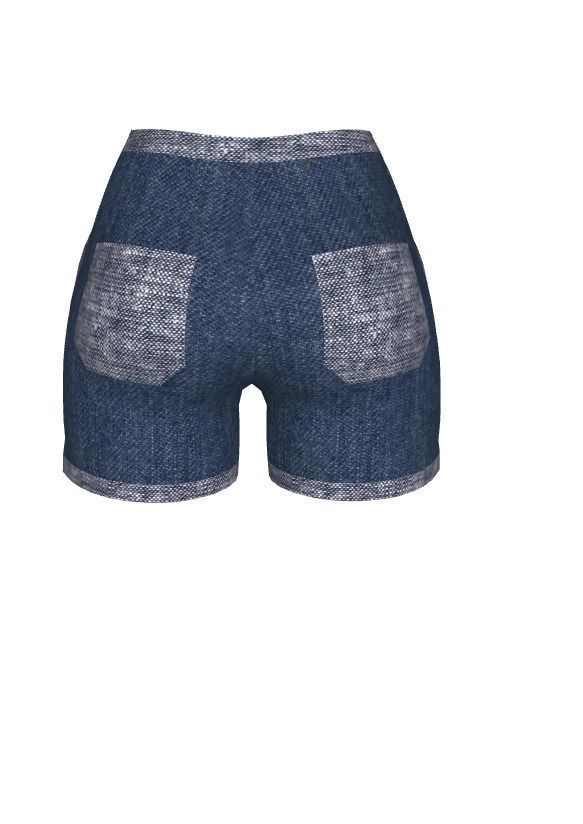 short  Low-poly 3D model_3