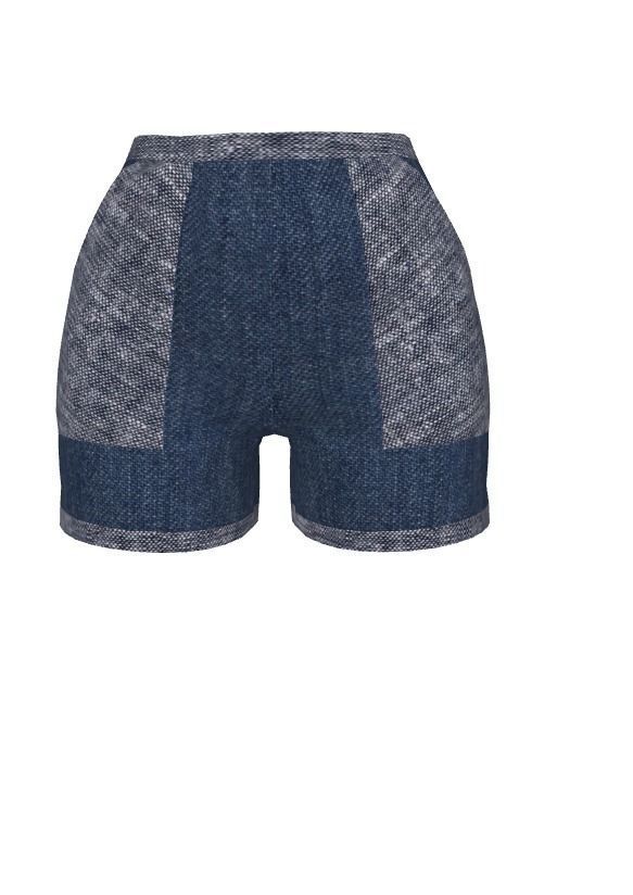 short  Low-poly 3D model_2