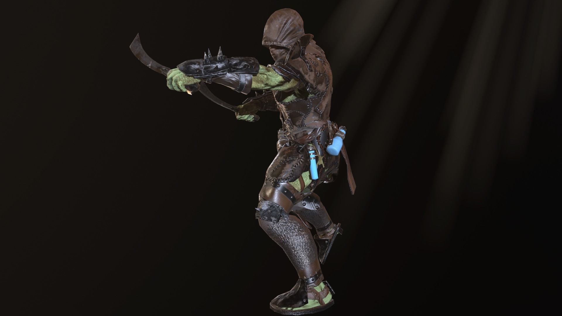 orks assasin Low-poly 3D model_18