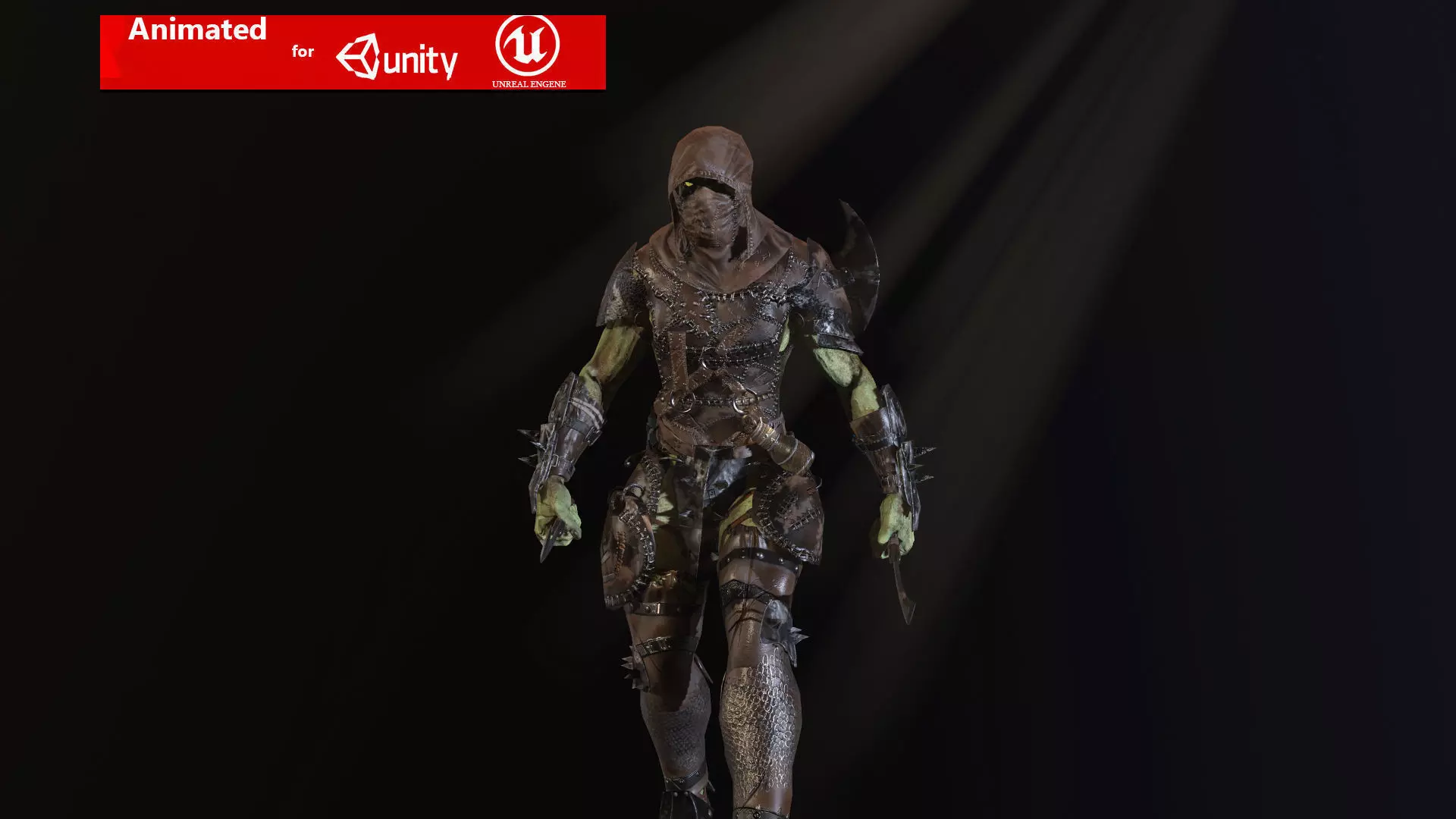 orks assasin Low-poly 3D model_0