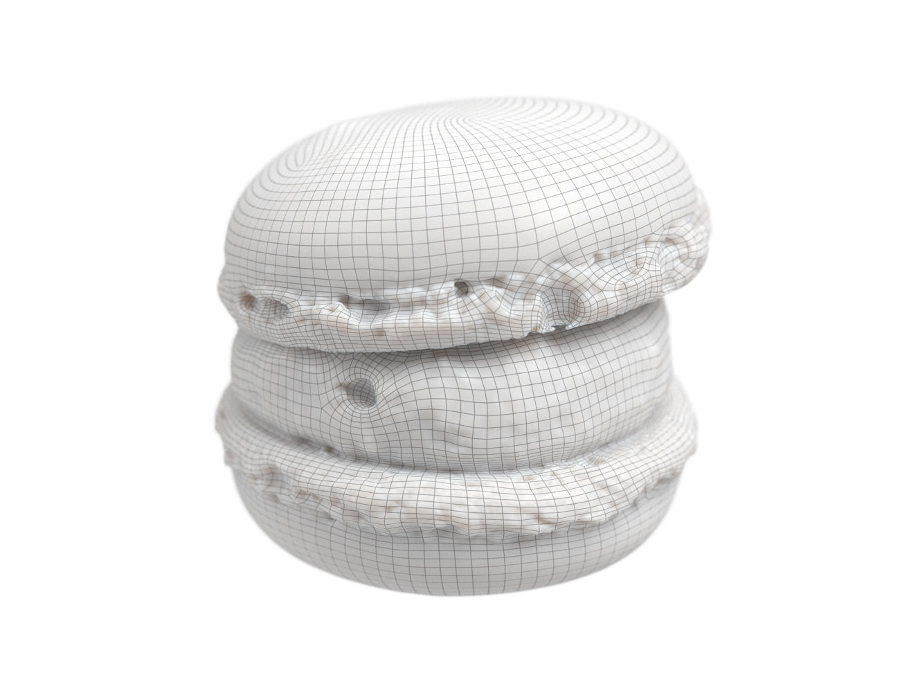 Photorealistic Macaron 3D Scan 2 3D model_6