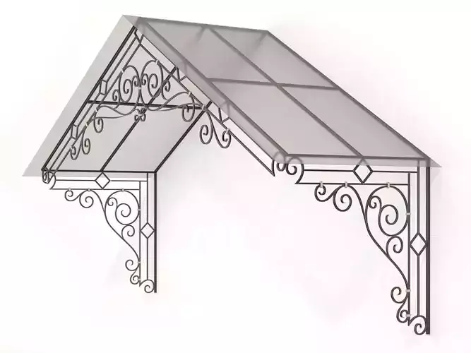 forged canopy 3d model 3D model