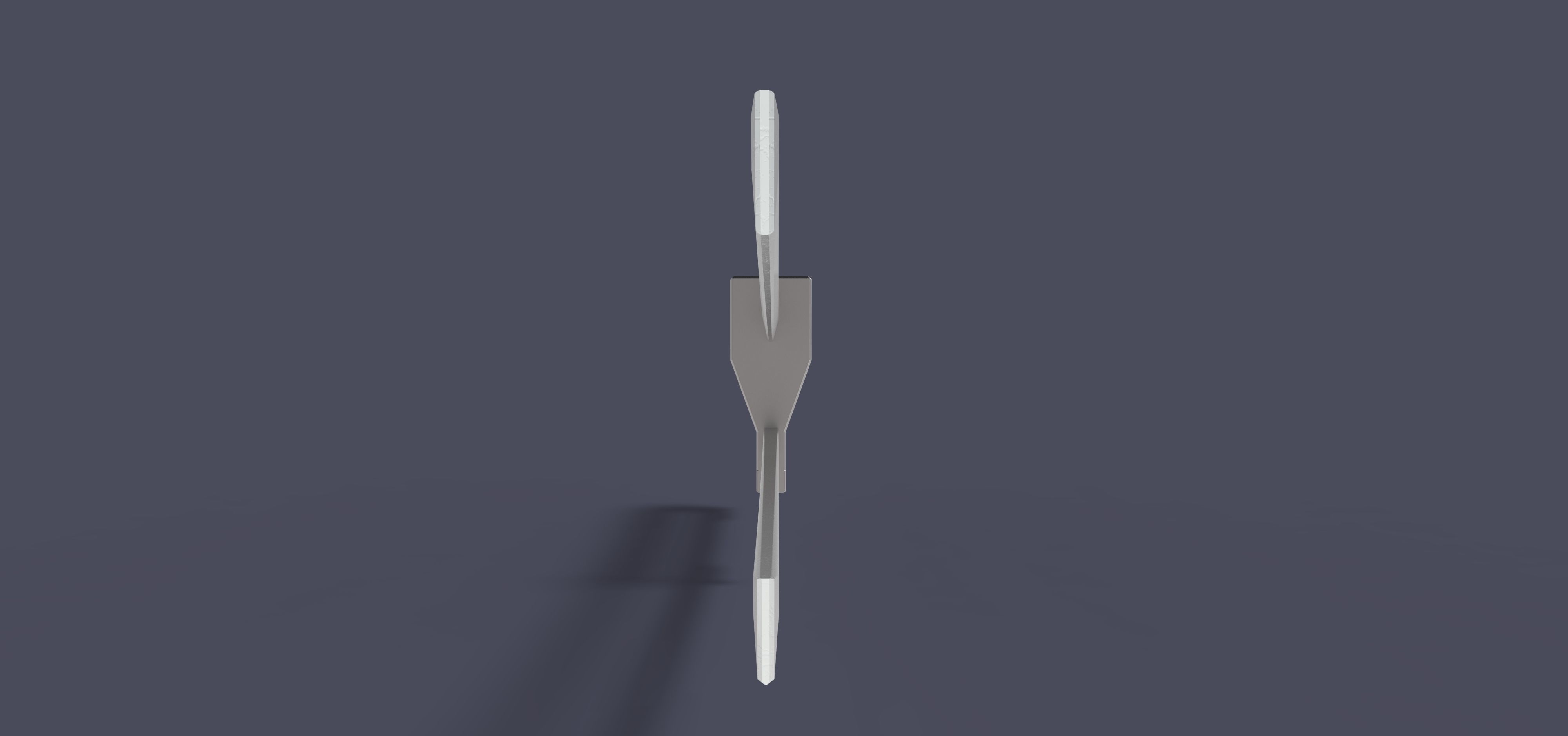 Sword of Shatterstar from movie Deadpool 2 3D model_10