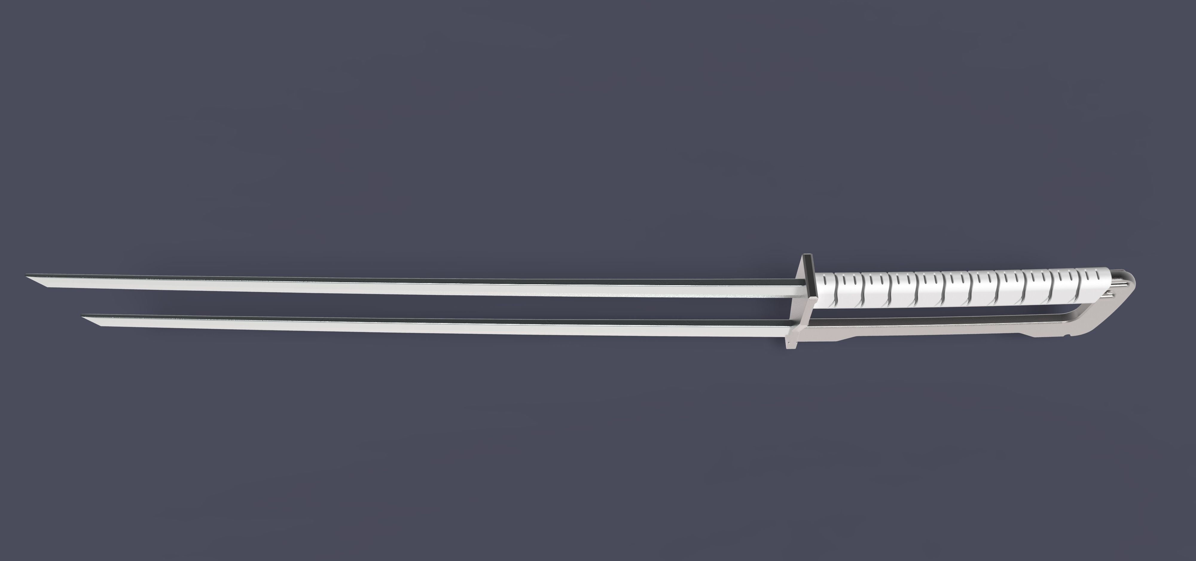 Sword of Shatterstar from movie Deadpool 2 3D model_13