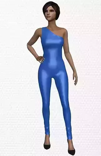 macaquito one shoulder jumpsuit