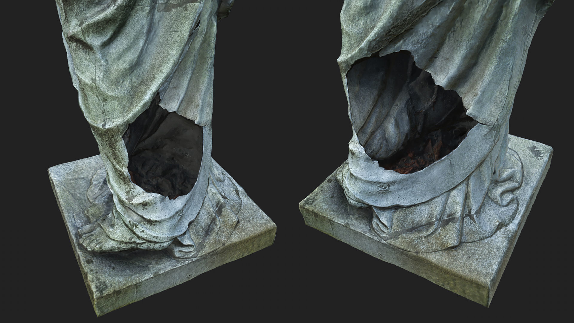 Statue of Sorrow PBR Low-poly 3D model_1