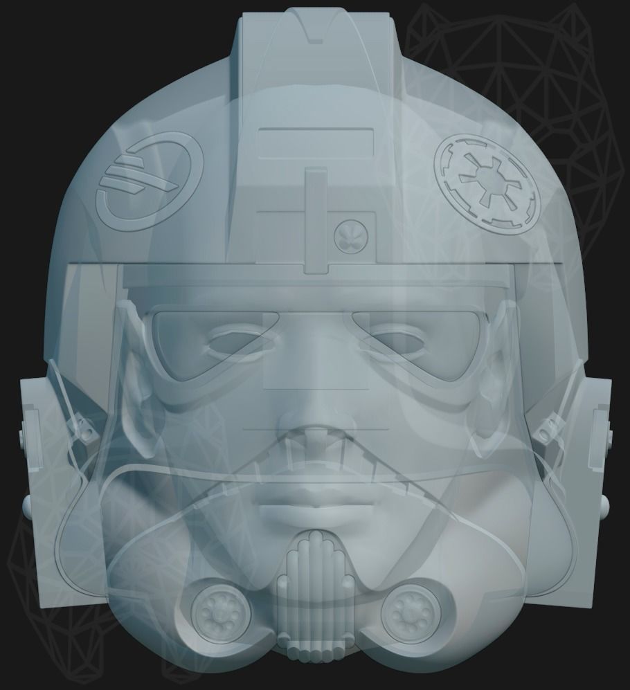 Battlefront II Inferno Squad 3d printable helmet 3D print model_10