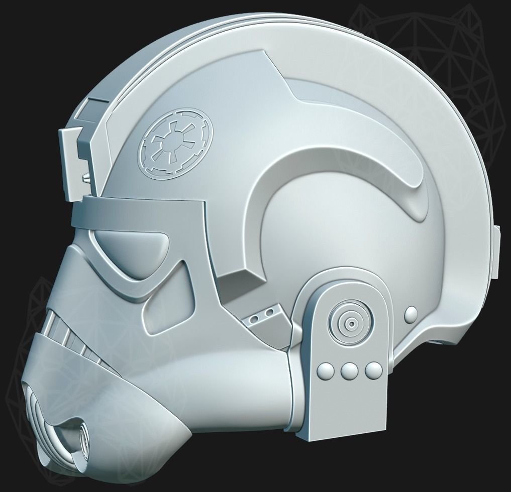 Battlefront II Inferno Squad 3d printable helmet 3D print model_5