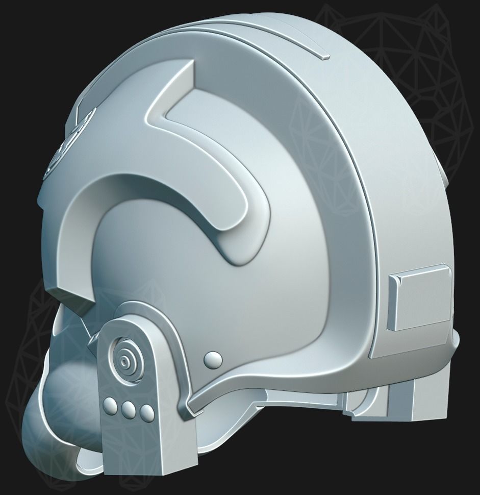 Battlefront II Inferno Squad 3d printable helmet 3D print model_6