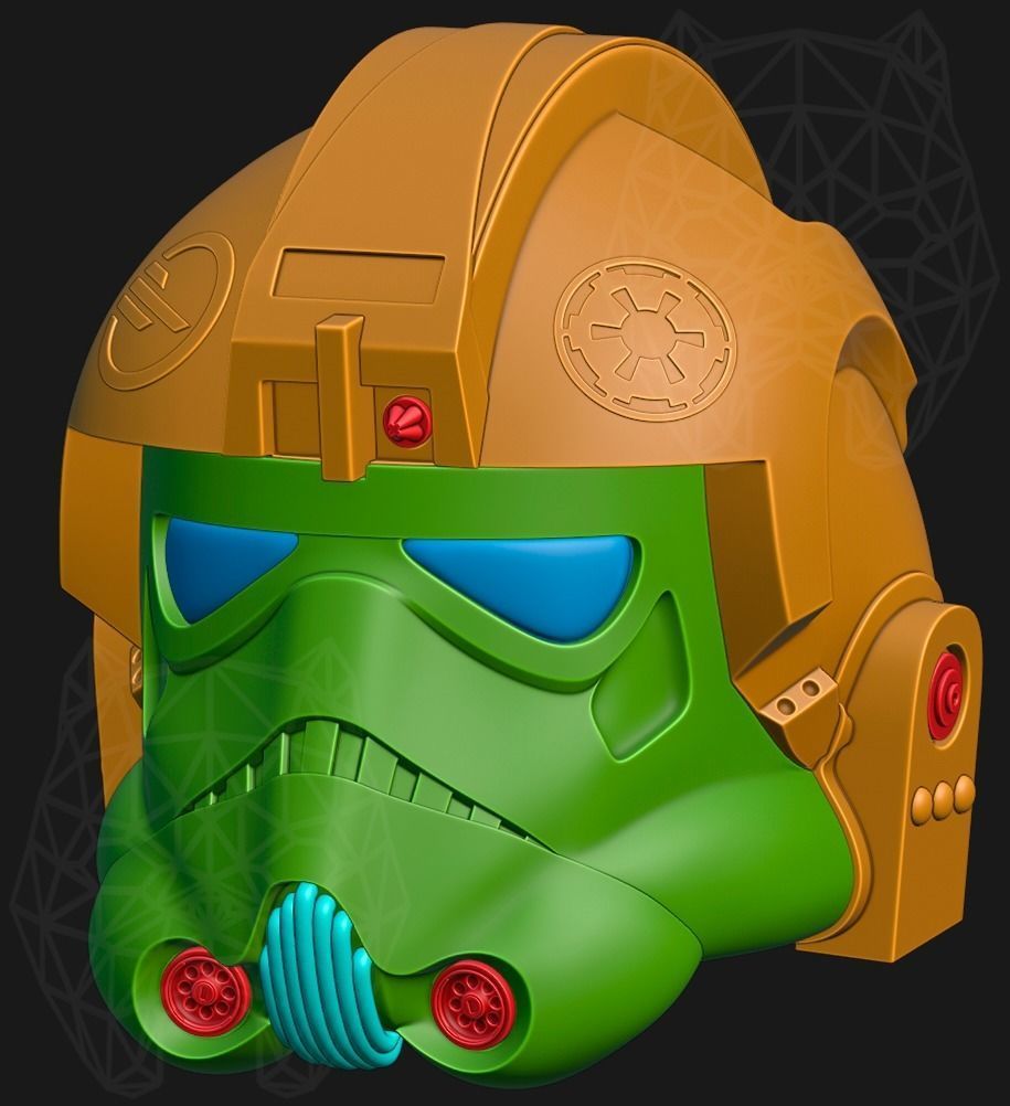 Battlefront II Inferno Squad 3d printable helmet 3D print model_12