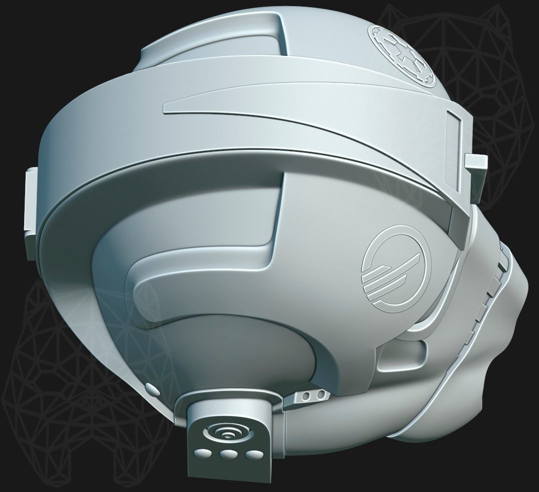 Battlefront II Inferno Squad 3d printable helmet 3D print model_9