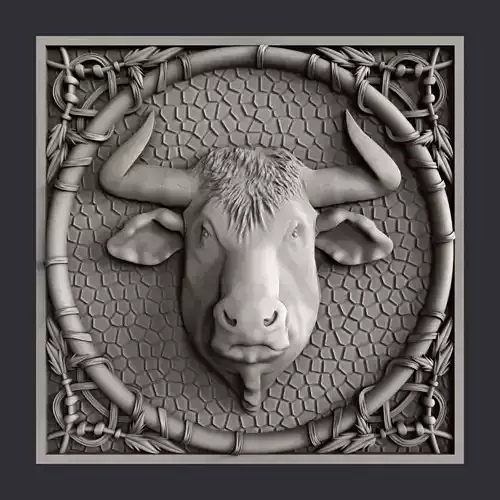 3d STL models for CNC bull