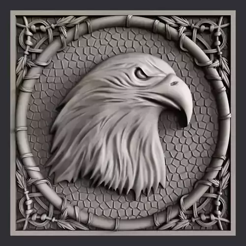 3d STL models for CNC eagle 3D model