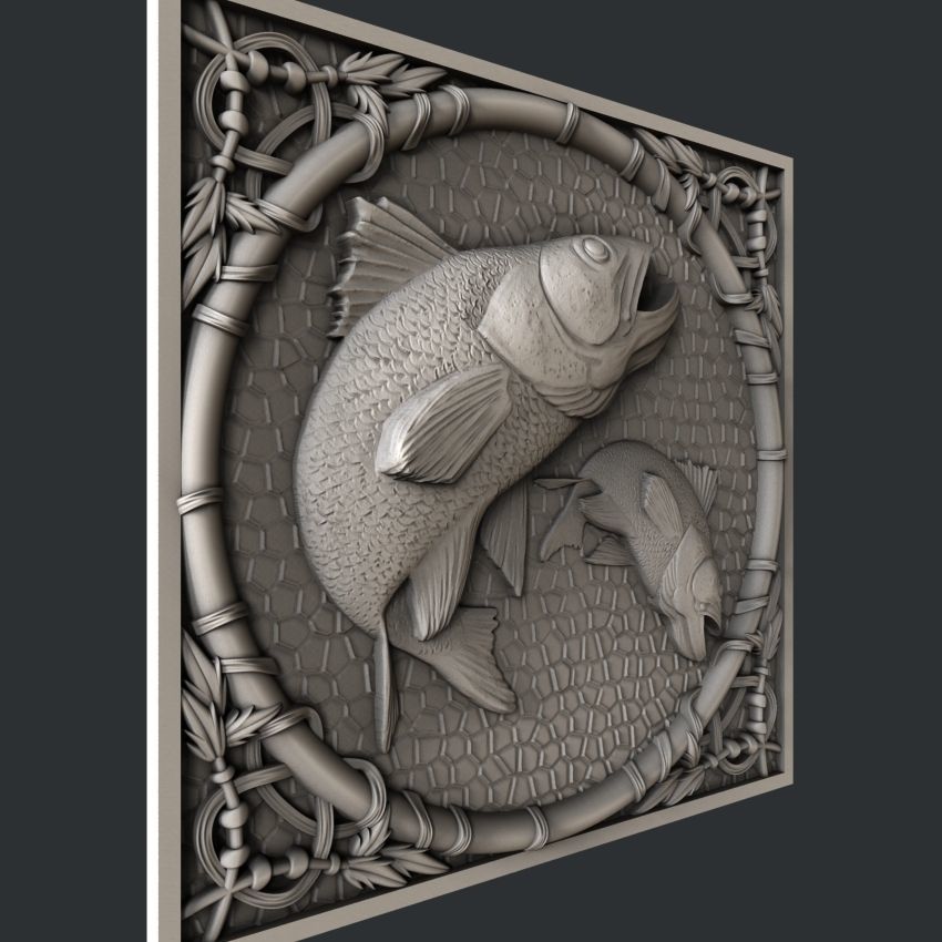 3d STL models for CNC fish 3D model_2