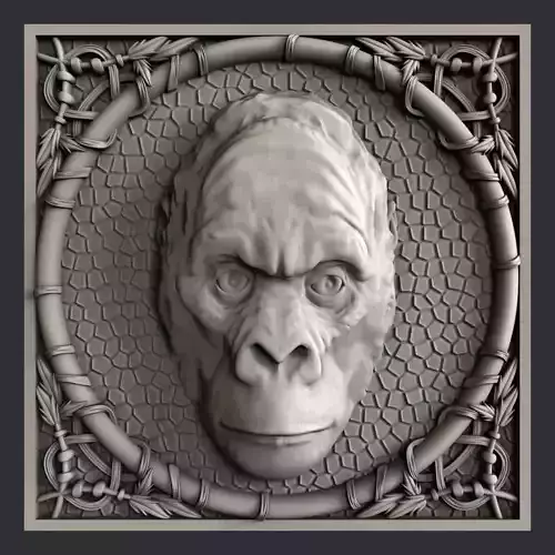 3d STL models for CNC gorilla