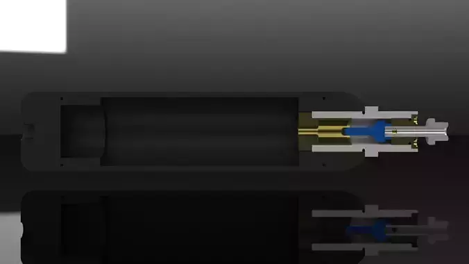 Pre-Charged Pneumatic PCP reservoir  Free 3D model