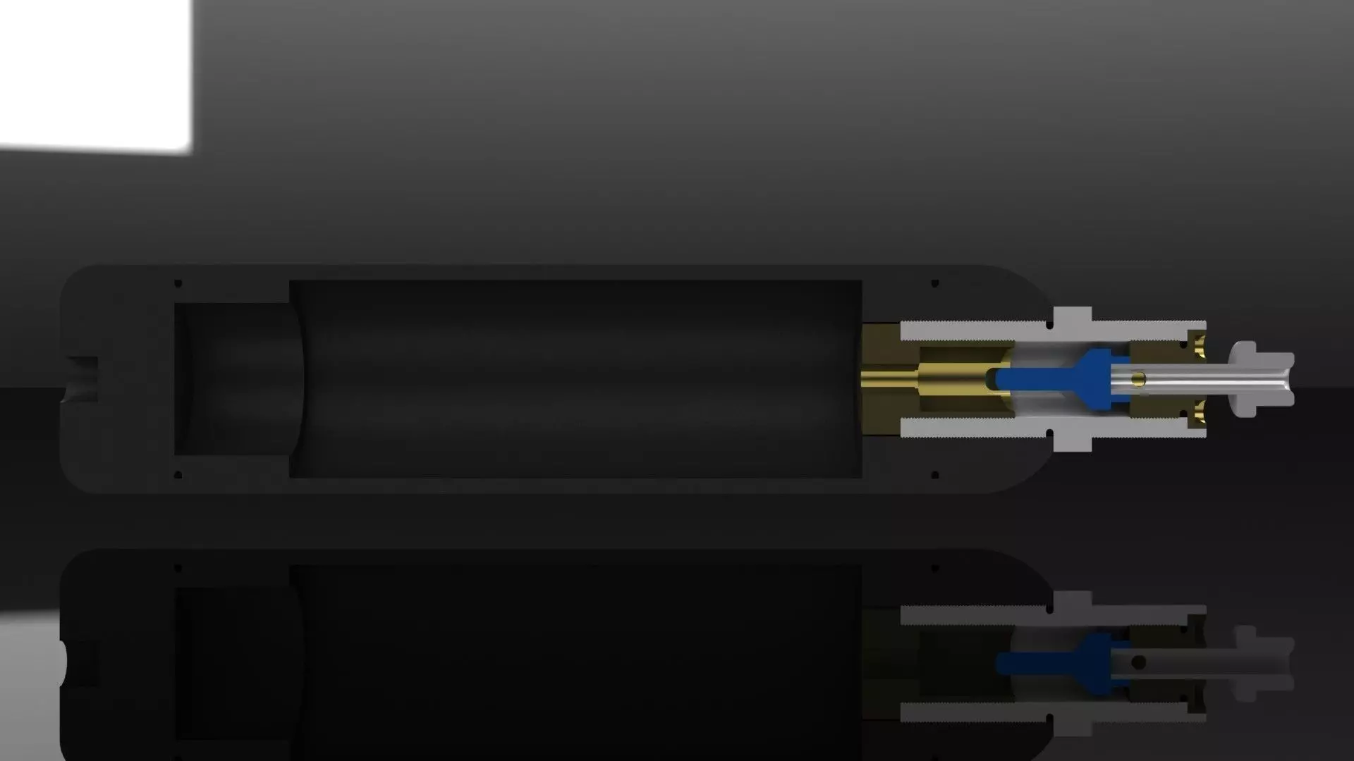 Pre-Charged Pneumatic PCP reservoir  Free 3D model_0