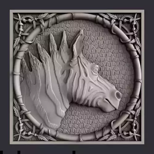 3d STL models for CNC zebra