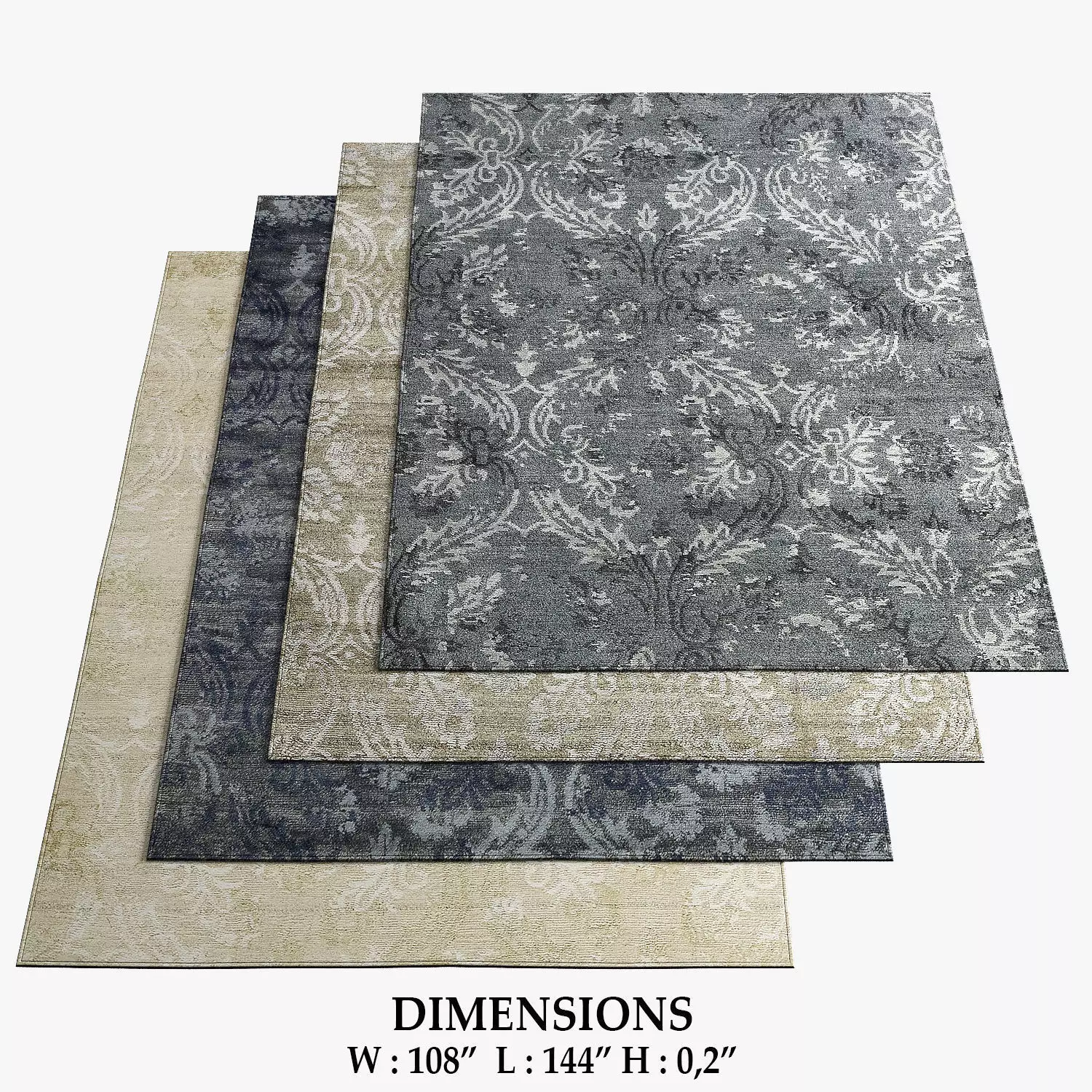 Restoration Hardware Rugs 66 3D model_0