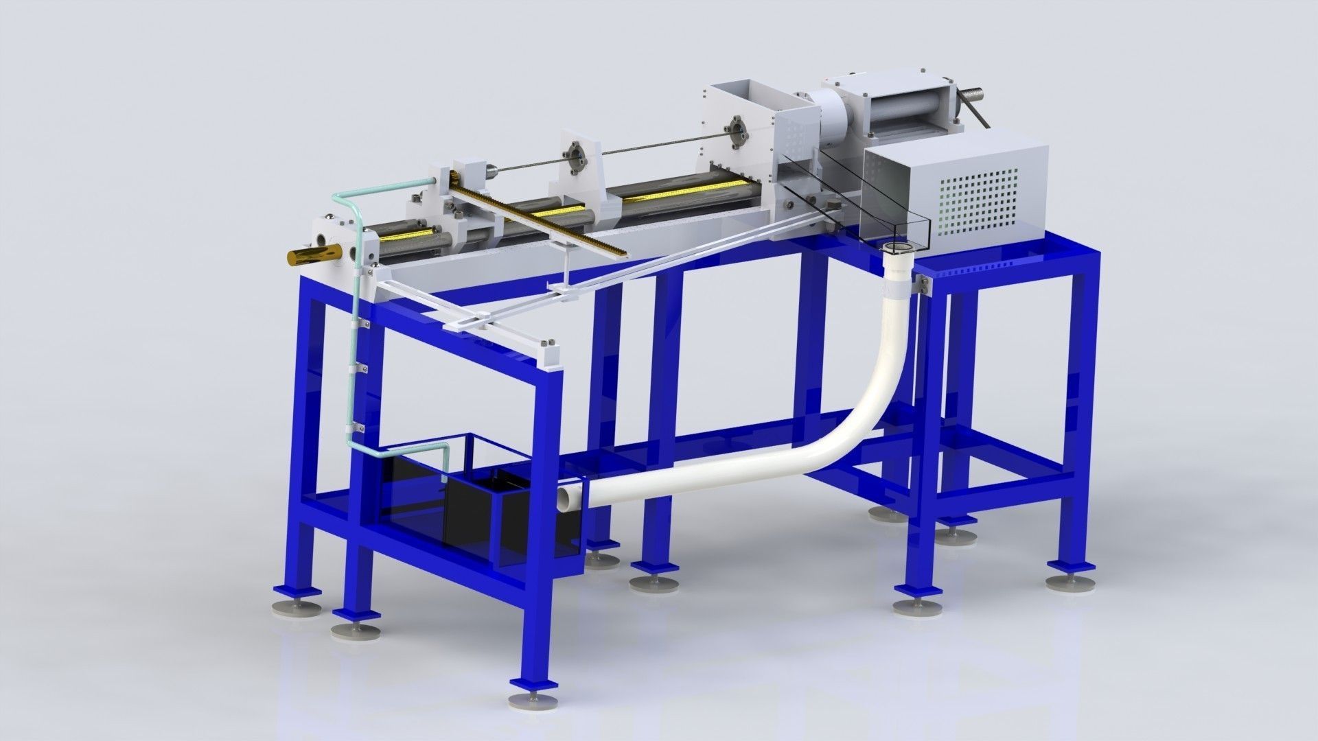 Palacita custom lathe for gunsmith Full Part Free 3D model_7