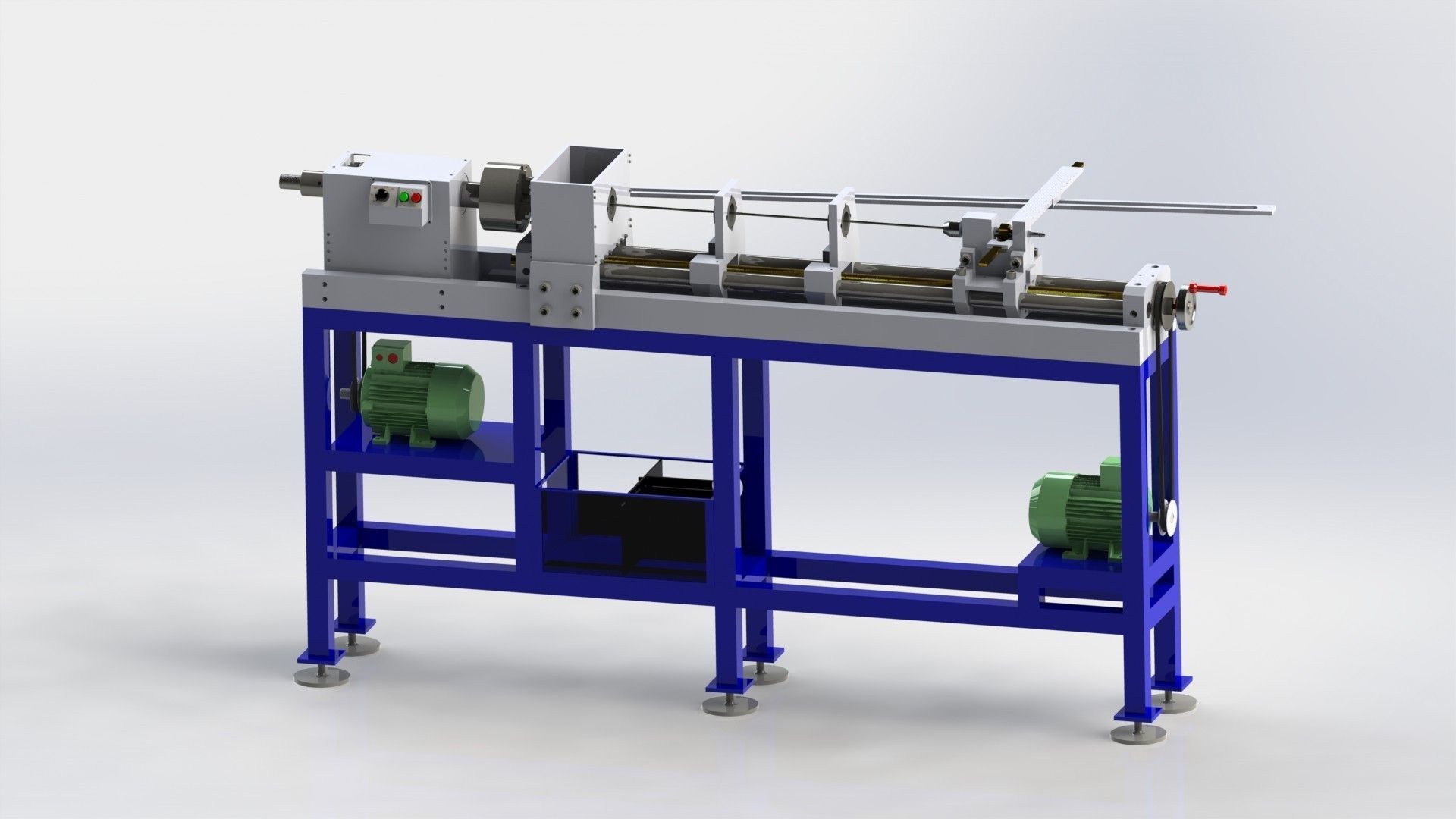 Palacita custom lathe for gunsmith Full Part Free 3D model_8