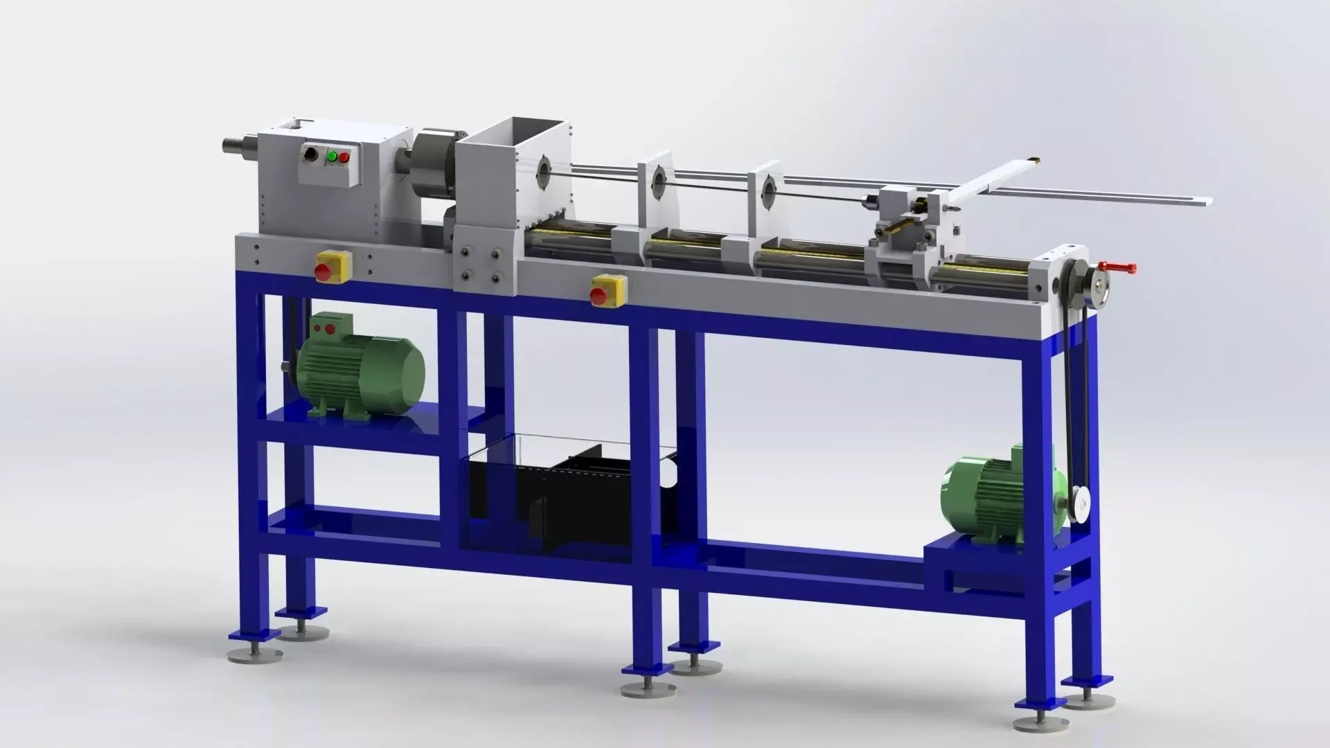 Palacita custom lathe for gunsmith Full Part Free 3D model_0