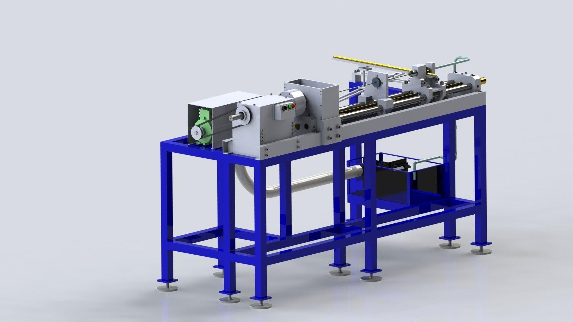 Palacita custom lathe for gunsmith Full Part Free 3D model_5