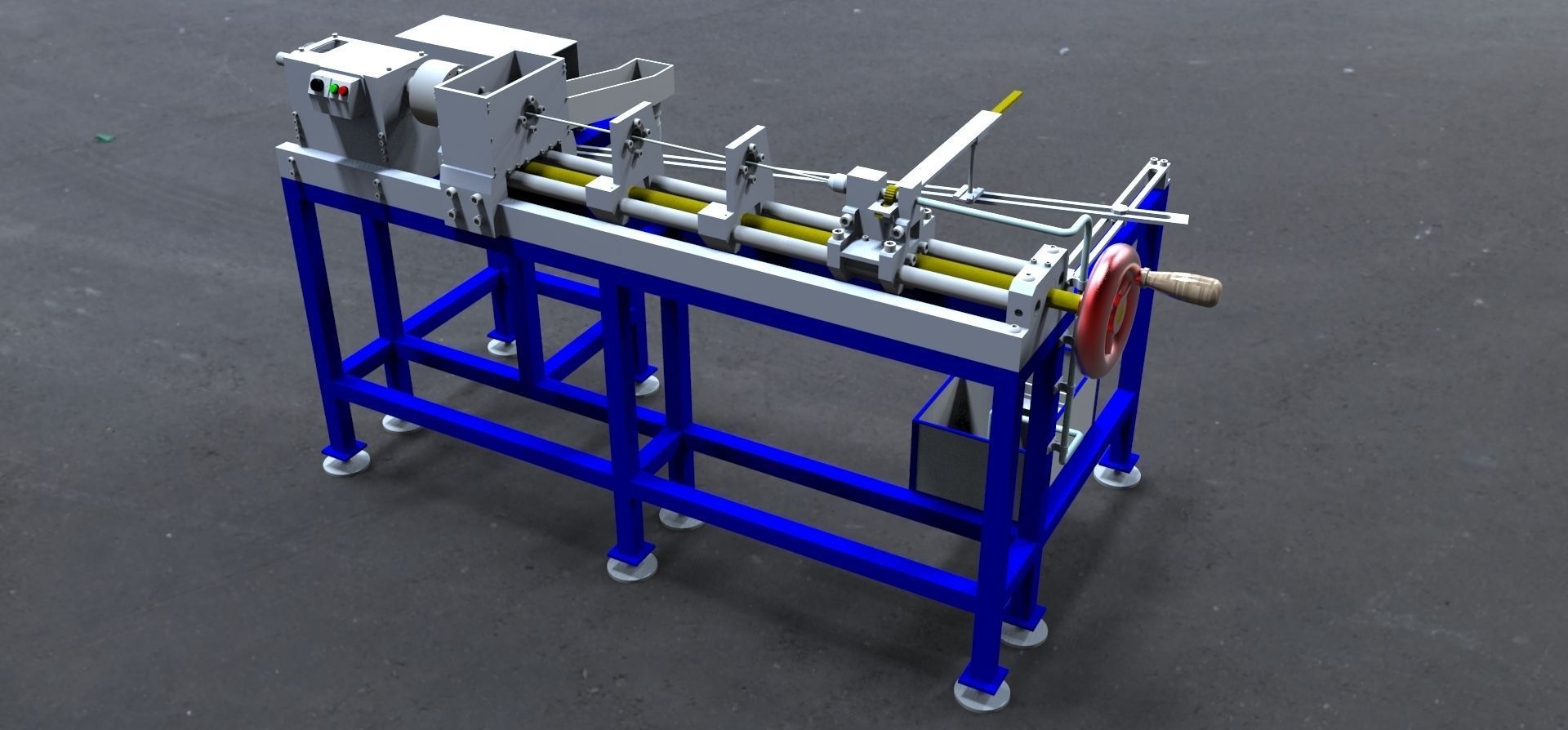 Palacita custom lathe for gunsmith Full Part Free 3D model_4