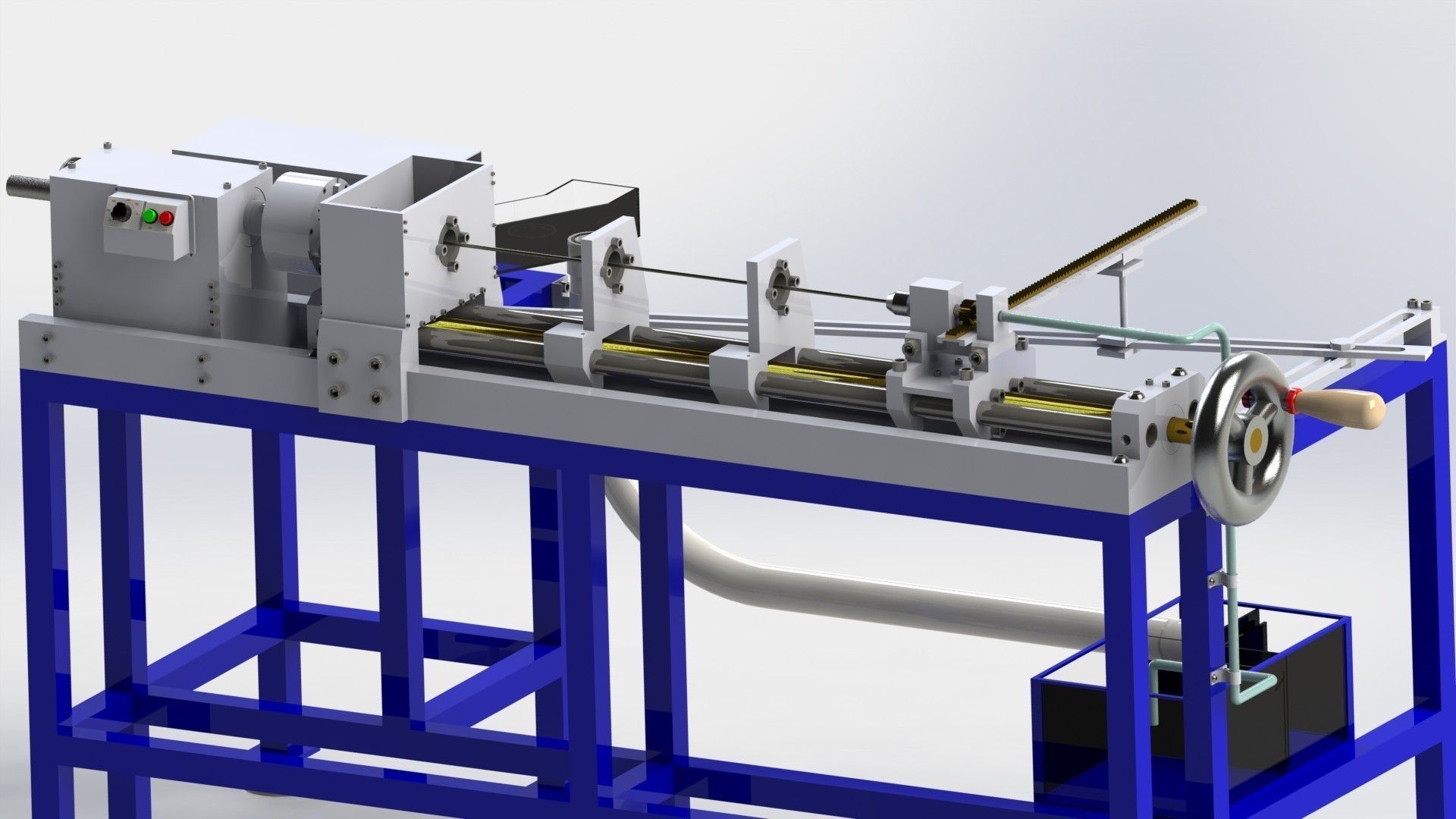 Palacita custom lathe for gunsmith Full Part Free 3D model_1