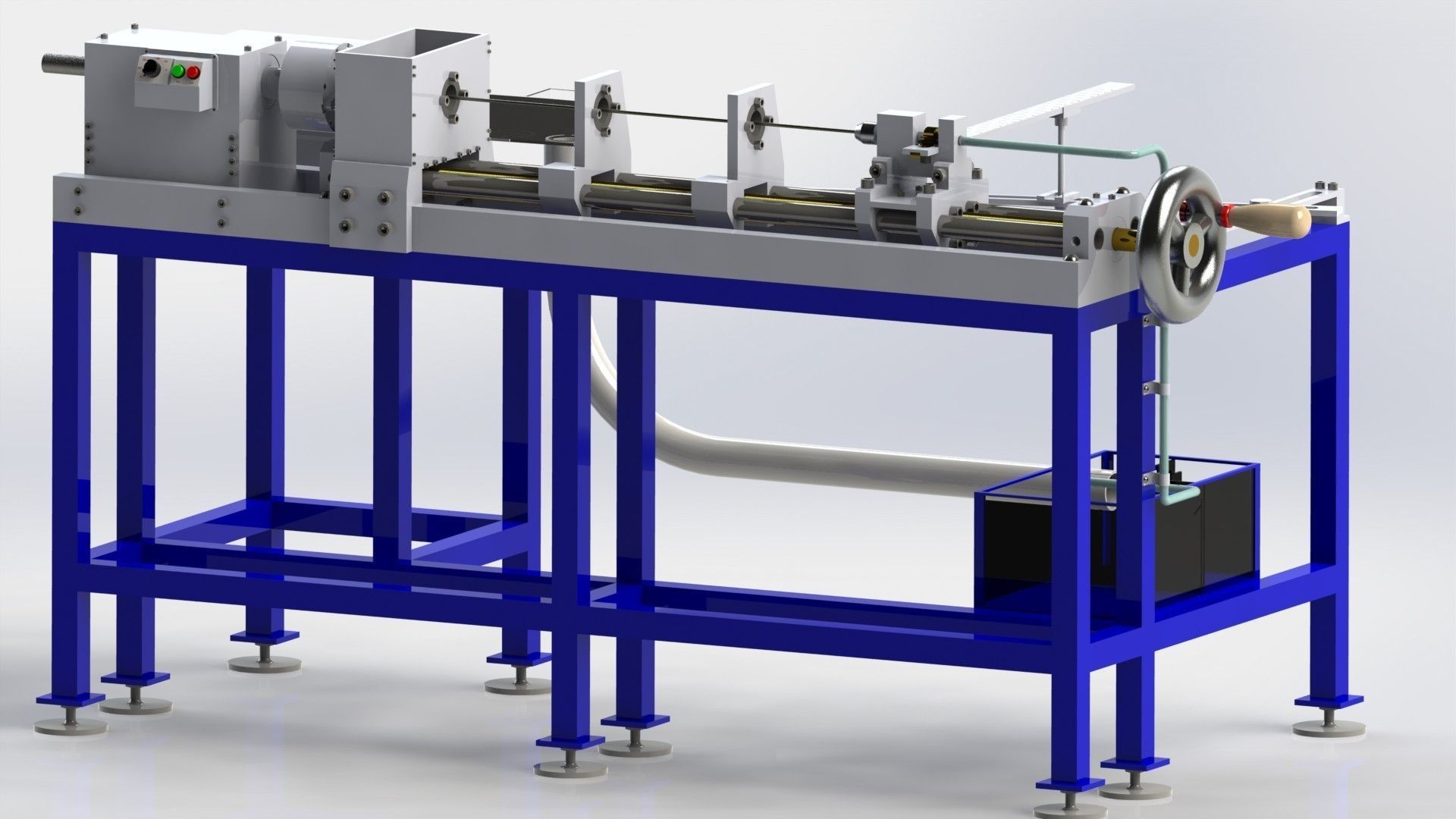 Palacita custom lathe for gunsmith Full Part Free 3D model_3