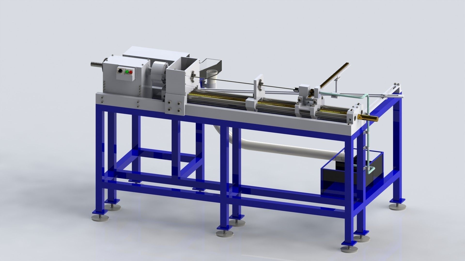 Palacita custom lathe for gunsmith Full Part Free 3D model_2