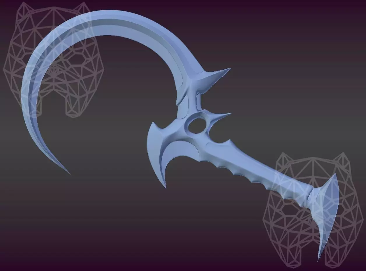 Dark Eldar 3d printable sickle Free 3D print model