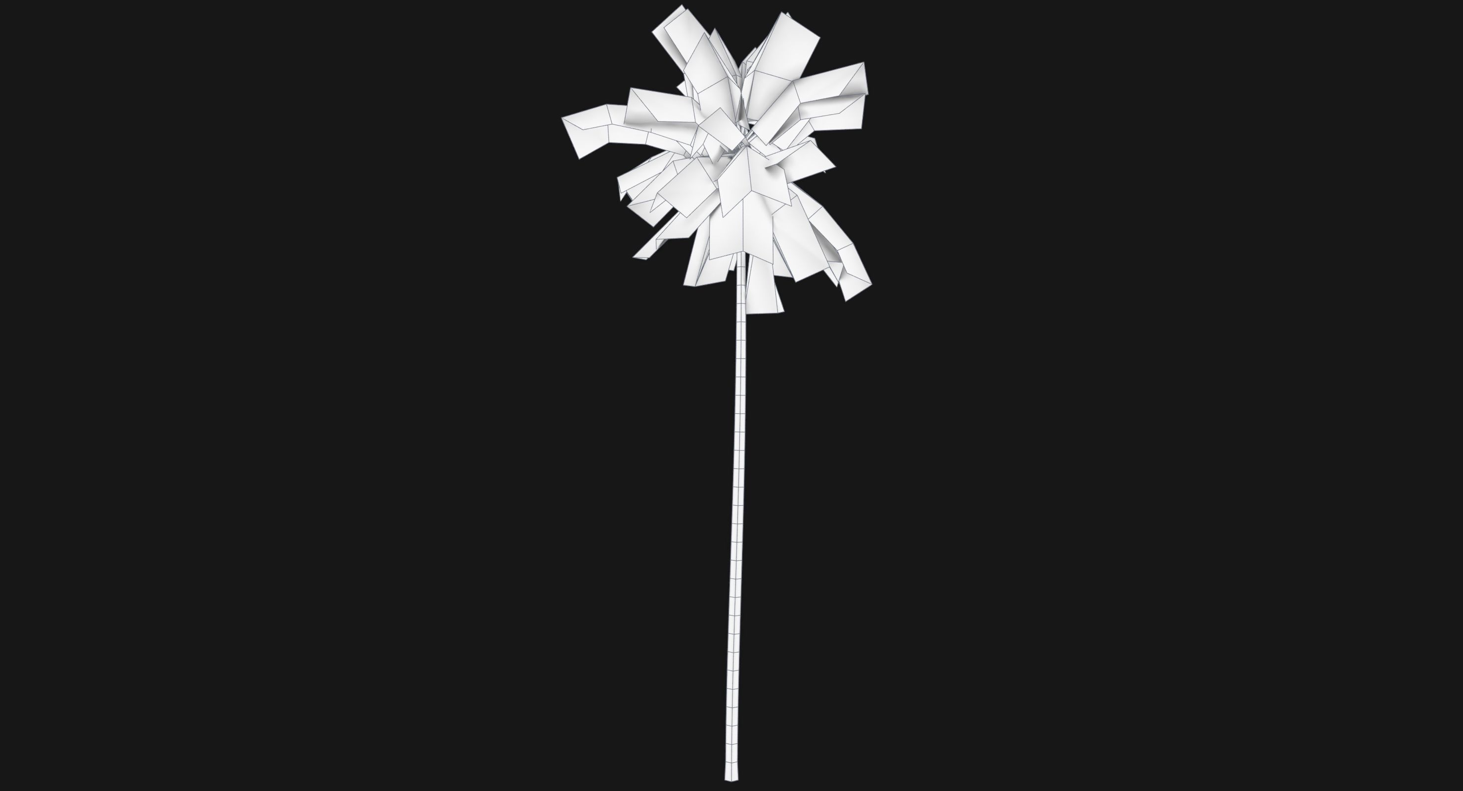 Coconut Palm Tree 8768 Low-poly 3D model_8