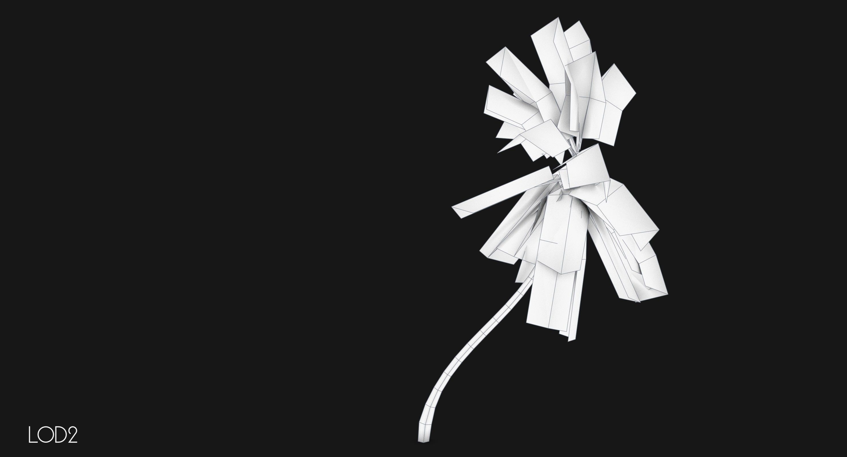 Coconut Palm Trees Asset 1 Low-poly 3D model_5