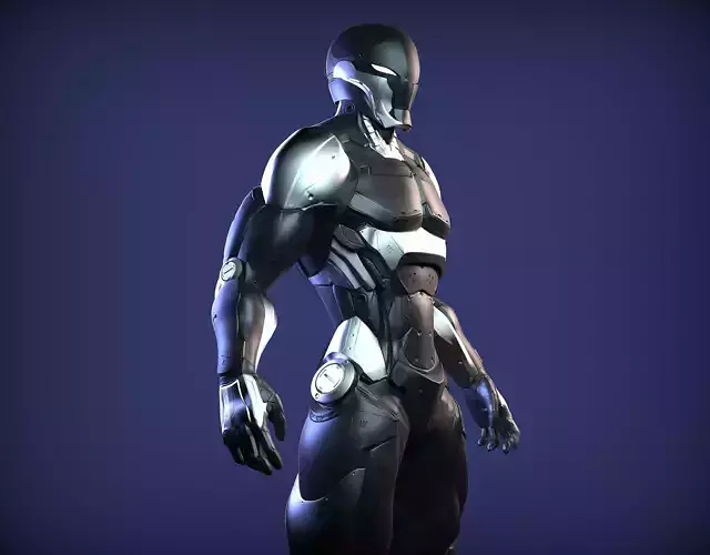 Sci-Fi Cyber Ninja 3D model