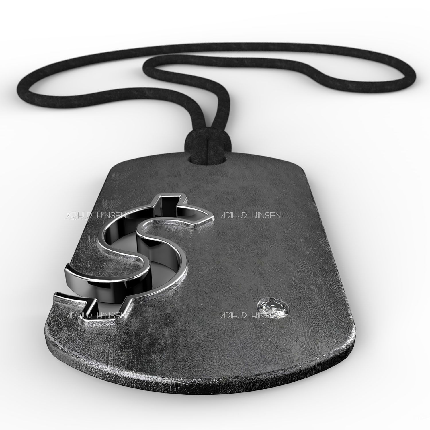 Dollar Symbol 3D print model_3